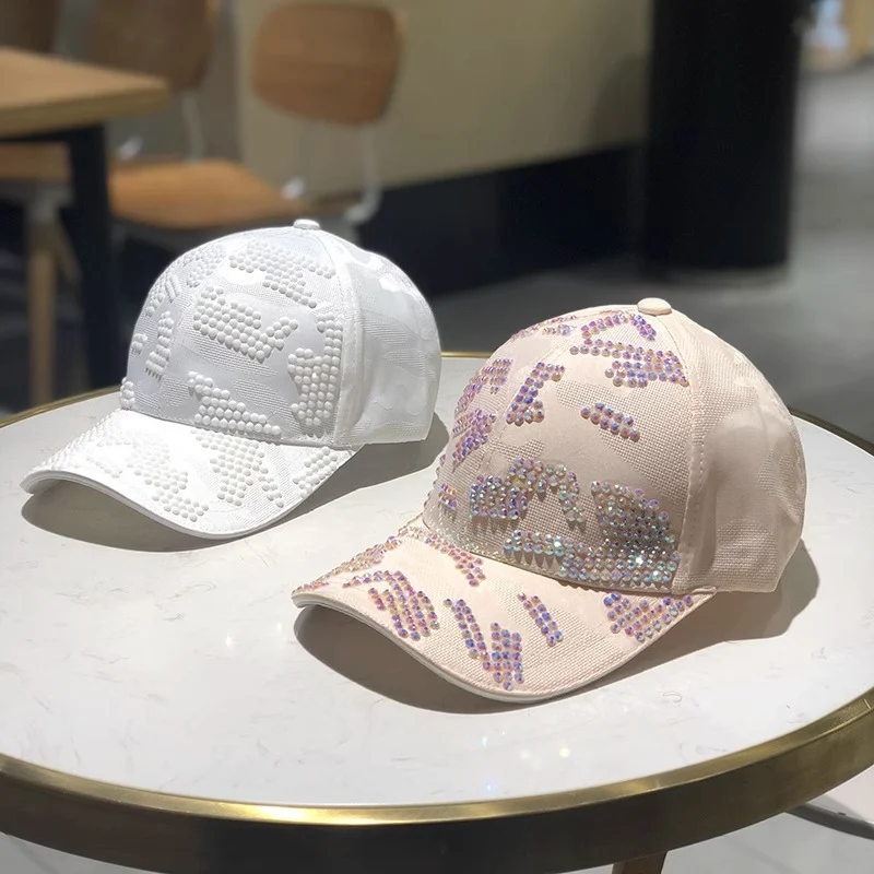 Damen Verzierte Pailletten Baseball Cap Skanto