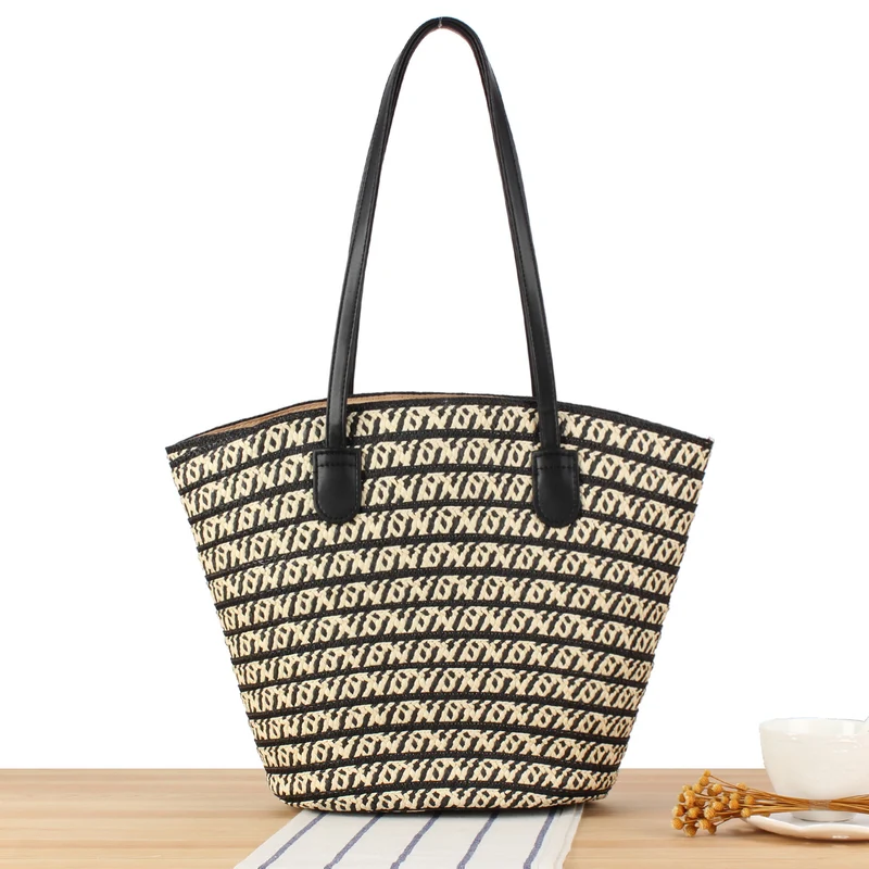 Strandtasche mit raffinierten Lederdetails Skanto