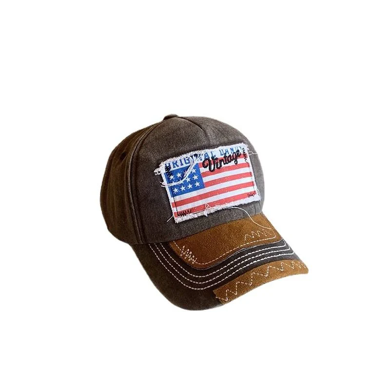 Damen Vintage-inspirierte Distressed Baseballkappe Skanto