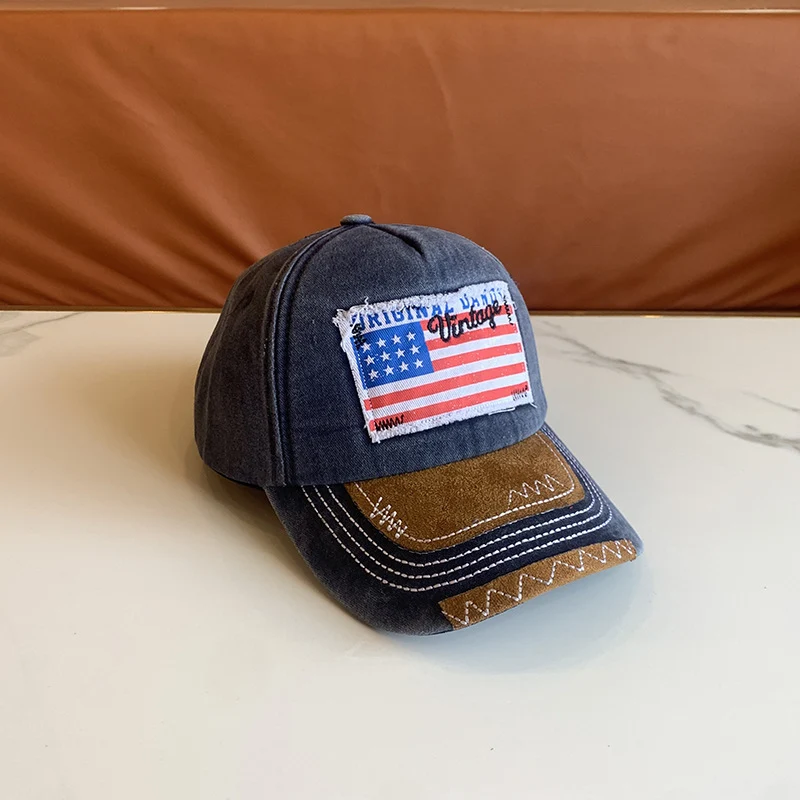 Damen Vintage-inspirierte Distressed Baseballkappe Skanto