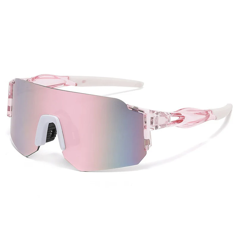 Unisex Skanto Wrap-Sportsonnenbrille mit verspiegeltem Monoscheiben-Visier und flexiblem Kunststoffrahmen