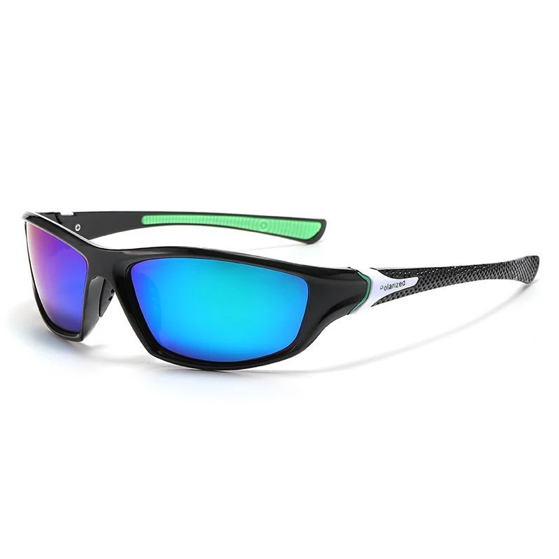 Unisex Sport-Wrap-Sonnenbrille mit polarisierten, bruchsicheren Polycarbonat-Gläsern und rutschfesten Nasenpads Skanto
