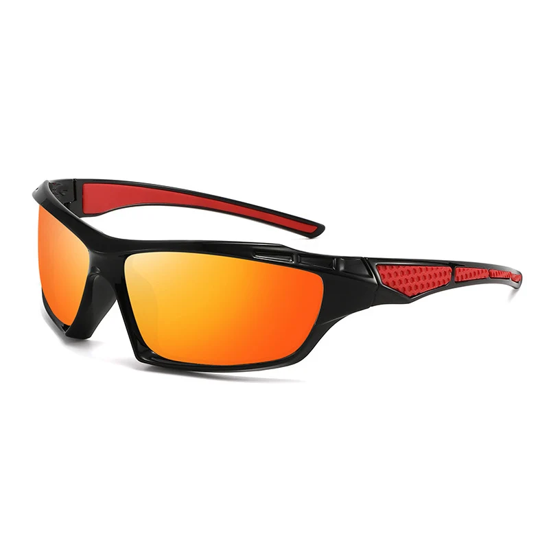 Unisex Sport-Wrap-Sonnenbrille mit polarisierten, bruchsicheren Polycarbonat-Gläsern und rutschfesten Nasenpads Skanto