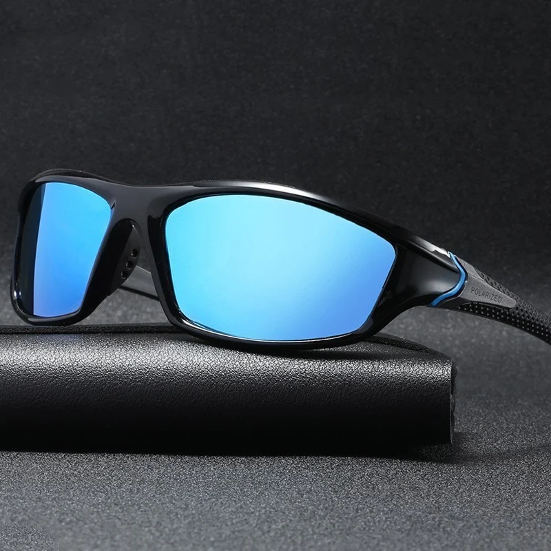 Unisex Sport-Wrap-Sonnenbrille mit polarisierten, bruchsicheren Polycarbonat-Gläsern und rutschfesten Nasenpads Skanto