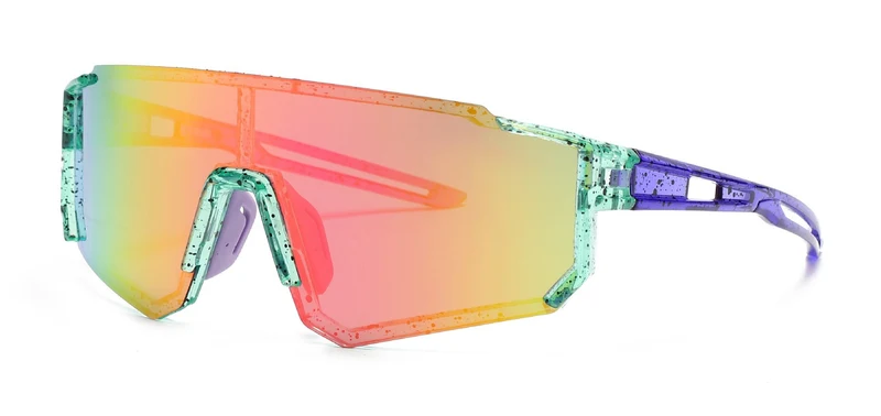 Unisex Sport-Visier-Sonnenbrille mit polarisierten, bruchsicheren Polycarbonat-Gläsern Skanto