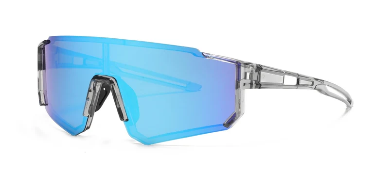 Unisex Sport-Visier-Sonnenbrille mit polarisierten, bruchsicheren Polycarbonat-Gläsern Skanto