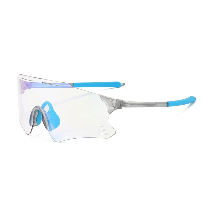Unisex Sportsonnenbrille mit durchgehendem Visier, polarisierten Gläsern und rutschfestem Nasenpad Skanto