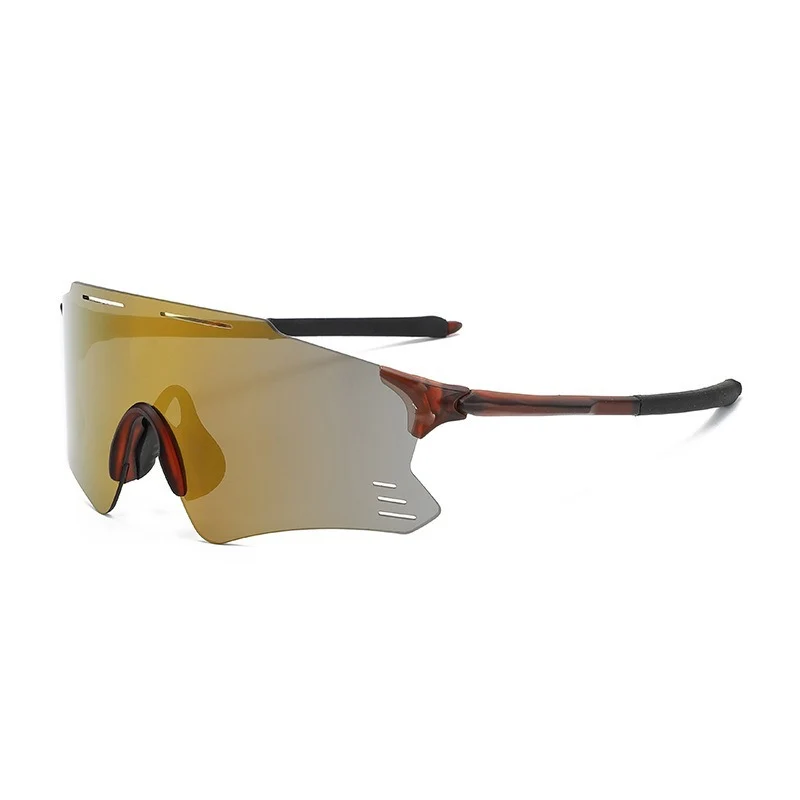 Unisex Sportsonnenbrille mit durchgehendem Visier, polarisierten Gläsern und rutschfestem Nasenpad Skanto