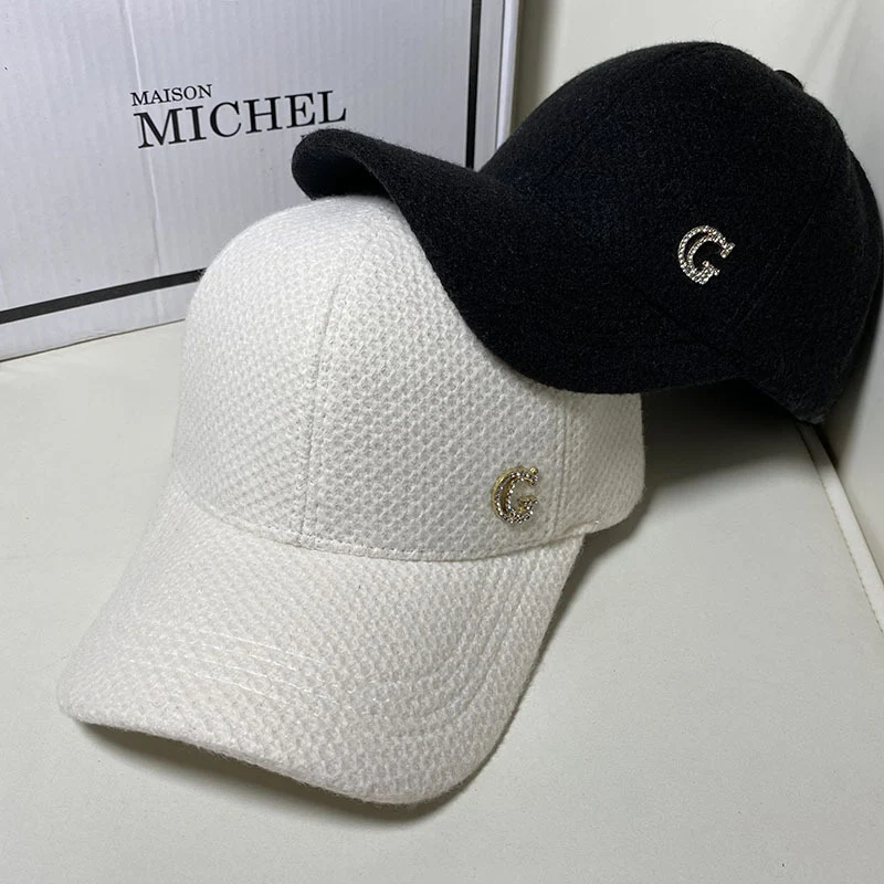 Damen Elegante Baseball Cap aus Wollmischung Skanto
