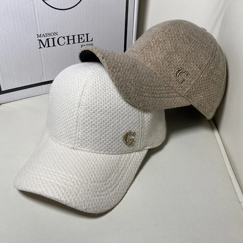 Damen Elegante Baseball Cap aus Wollmischung Skanto