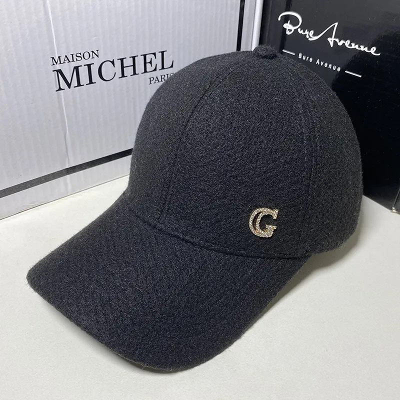 Damen Elegante Baseball Cap aus Wollmischung Skanto