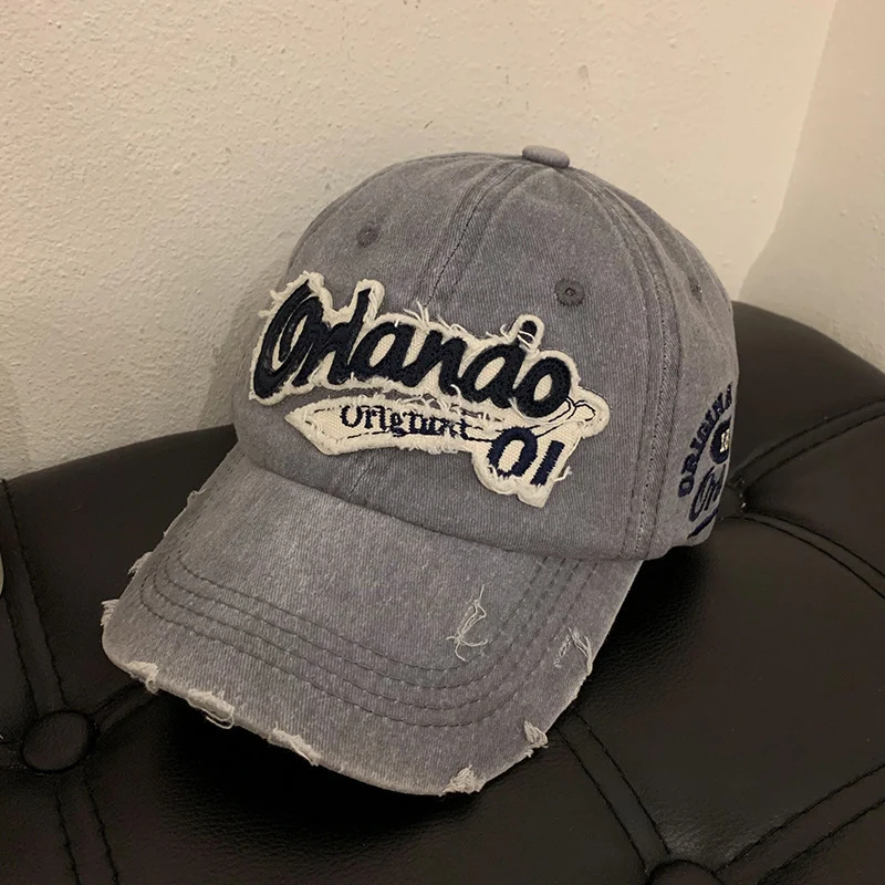 Damen Baseball Cap im Used-Look mit Vintage-Stickerei Skanto