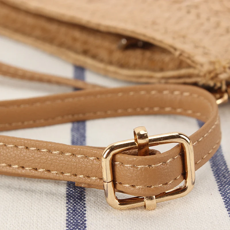 Handtasche aus geflochtenem Material mit stilvollem Streifenmuster Skanto