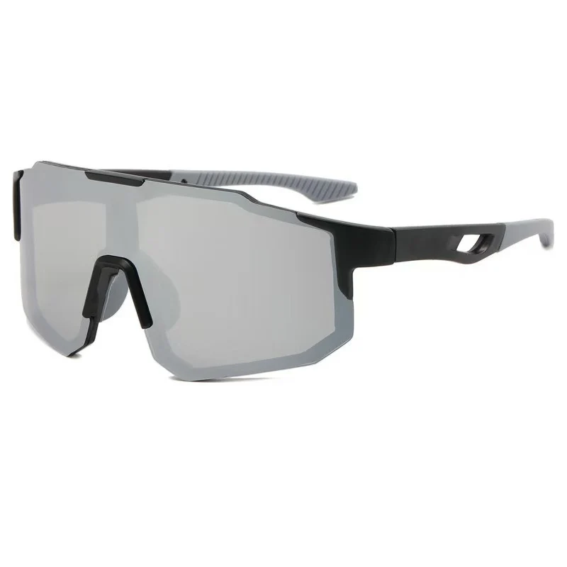 Unisex nan Sportliche Radsport-Sonnenbrille mit einteiligem Visier, UV-Schutz und gummierten Nasenpads Skanto