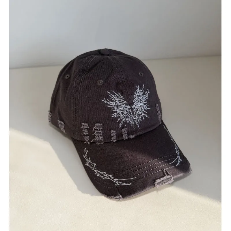 Damen Snapback Cap im Used-Look mit Grafik Skanto