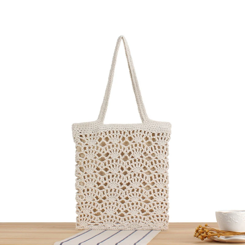 Makramee-Strandtasche mit handgewebtem Design Skanto