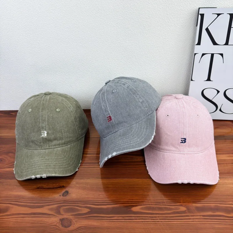 Unisex Distressed Baumwoll-Baseballkappen Skanto 1784083761