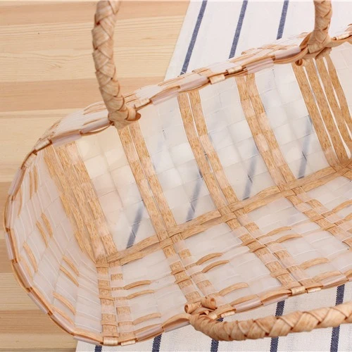 Stilvolle transparente Einkaufstasche aus geflochtenem Material Skanto