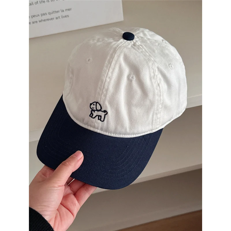 Damen lässige bestickte Hunde-Baseballkappe Skanto