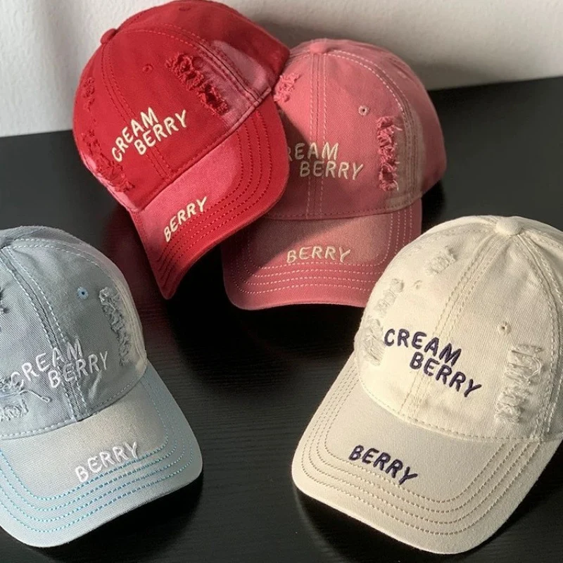 Damen Baseball Cap aus Denim im Used-Look Skanto