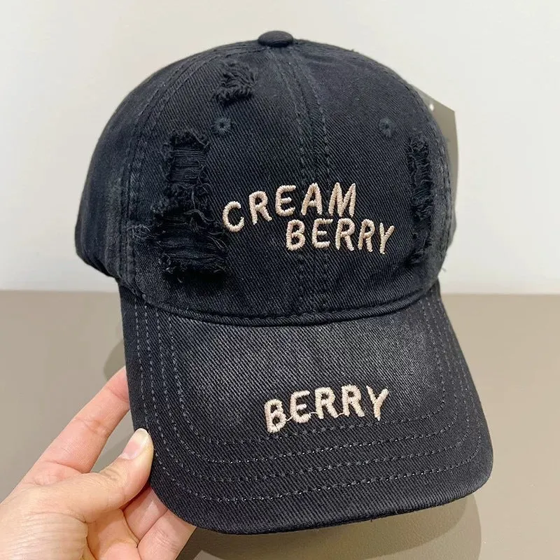 Damen Baseball Cap aus Denim im Used-Look Skanto