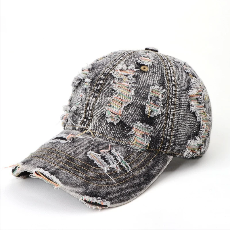 Damen Baseball Cap aus Denim im Used-Look Skanto