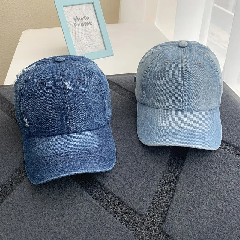 Damen Baseballkappe im Used-Look aus Jeans Skanto 1784084168