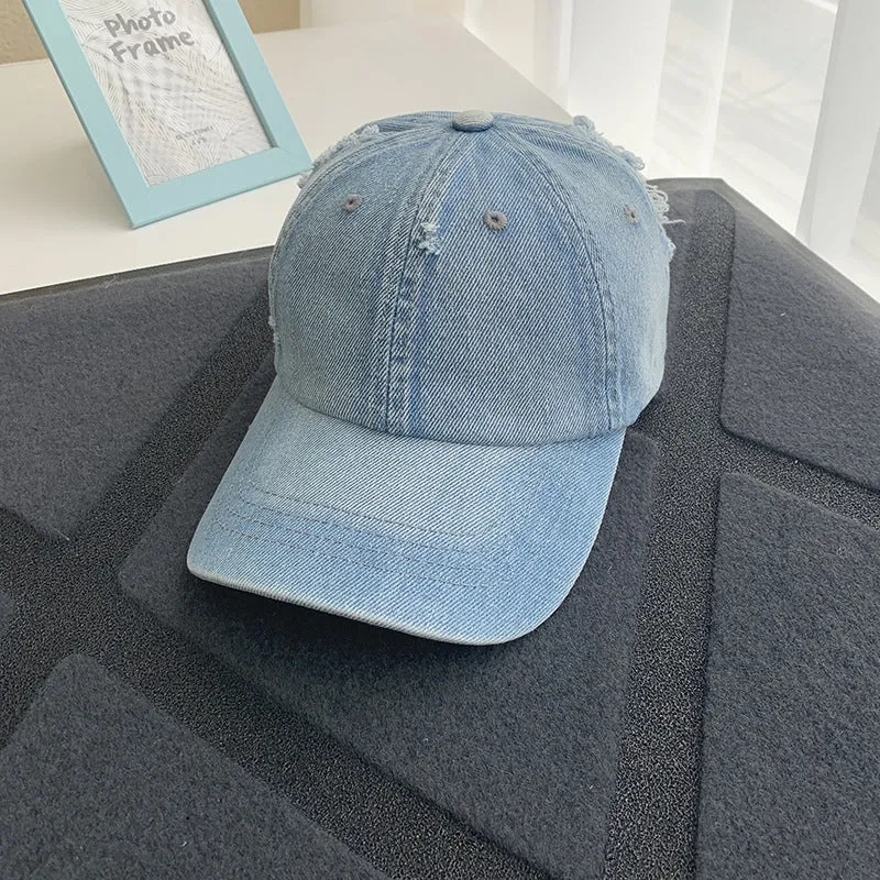 Damen Baseballkappe im Used-Look aus Jeans Skanto 1784084168