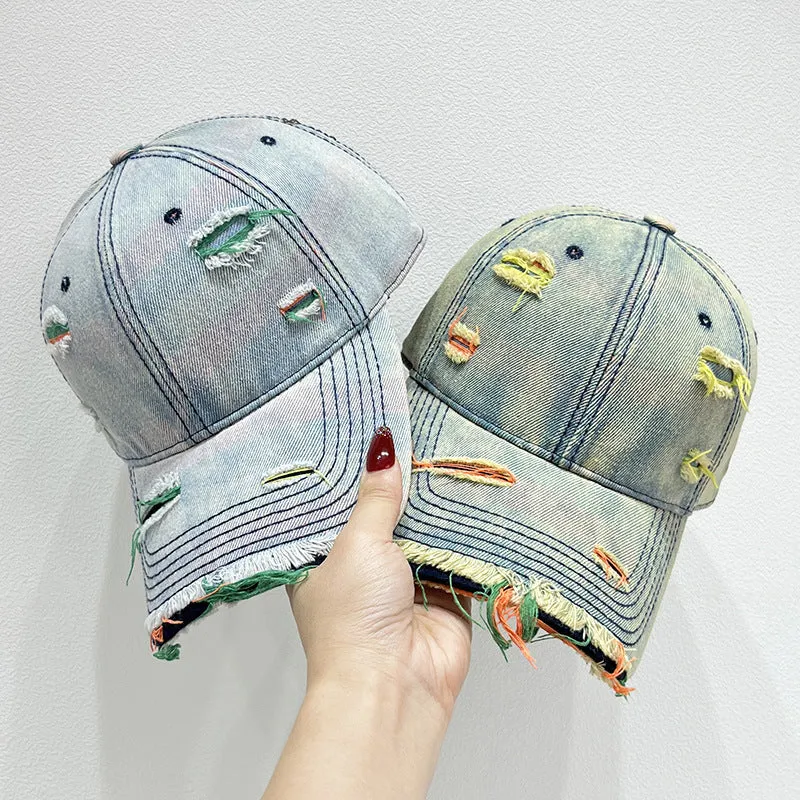 Damen Baseballkappe im Used-Look aus Jeans Skanto 1784084142