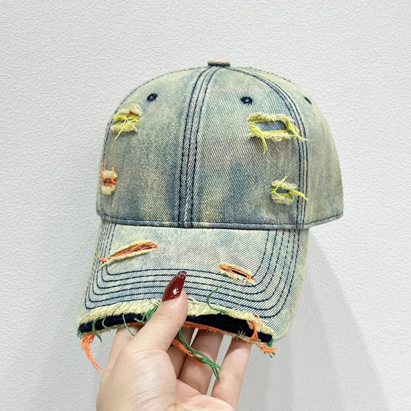 Damen Baseballkappe im Used-Look aus Jeans Skanto 1784084142