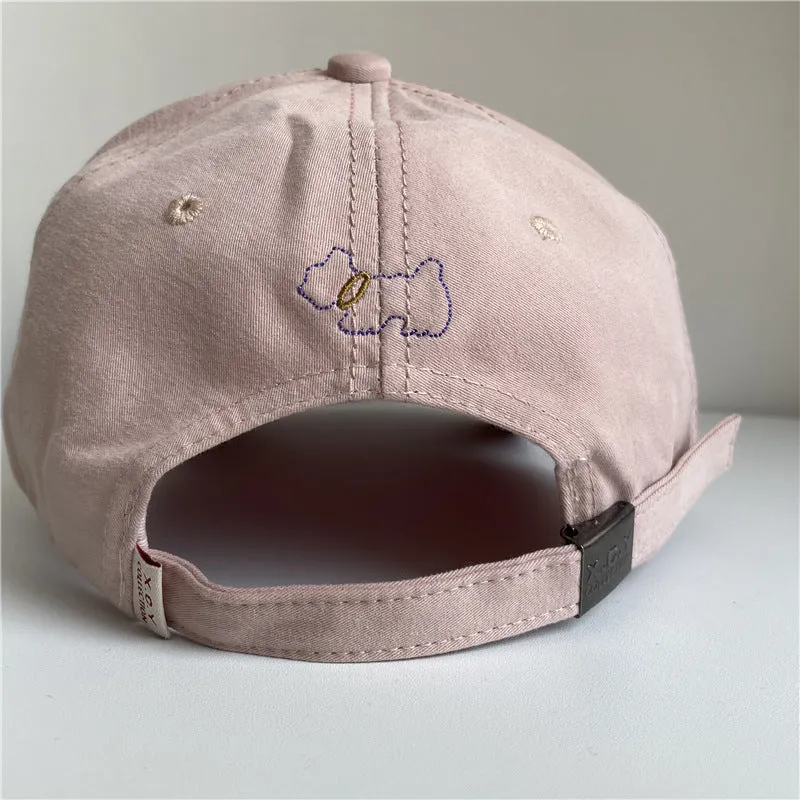 Damen Wildleder Baseballkappe mit Stickerei Skanto