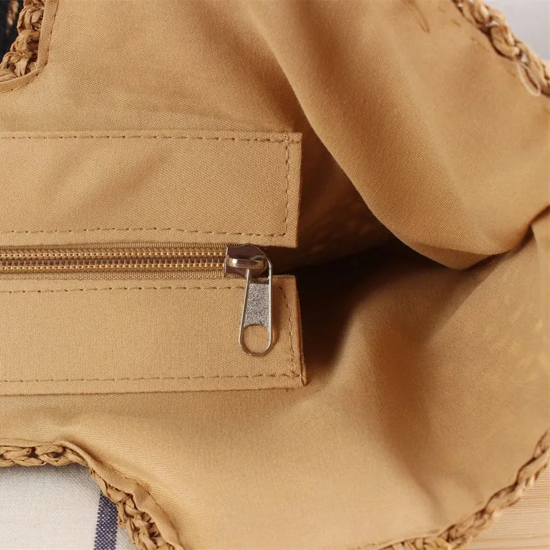 Leichte Strandtasche mit raffinierter Flechtung Skanto