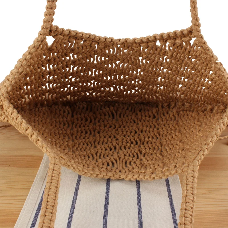Kreative Makramee-Tasche mit Fransen-Design Skanto