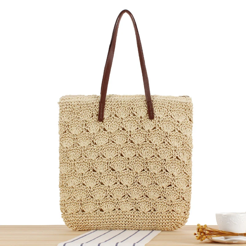 Stilvolle Handtasche aus geflochtenem Naturmaterial Skanto