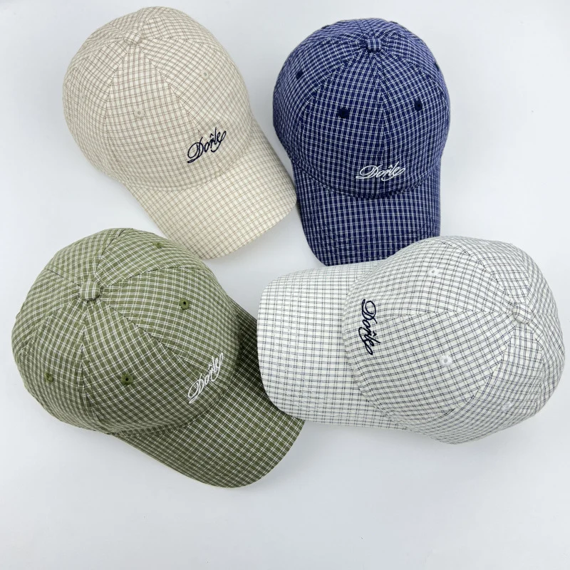 Damen Strukturierte Karierte Baseball Cap Skanto