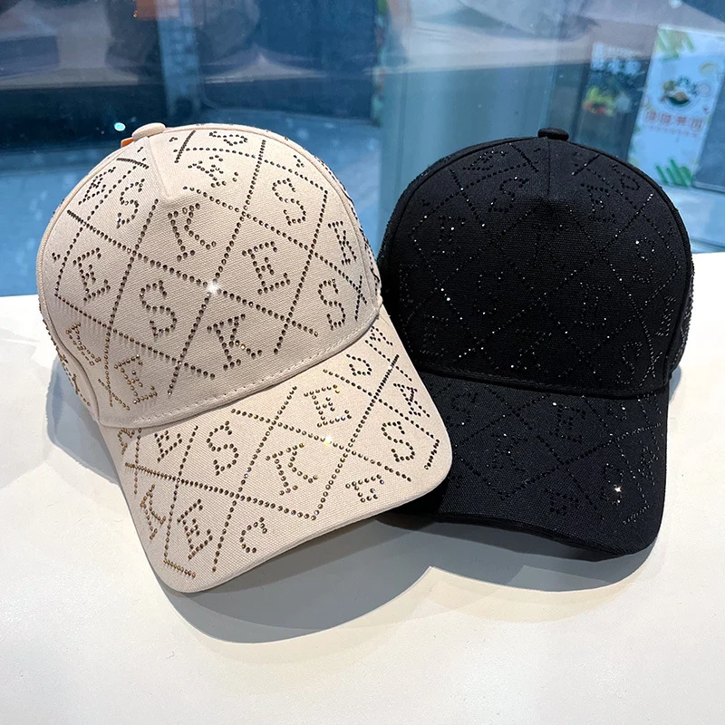 Damen Verstellbare Baseball Cap mit Strass-Verzierung Skanto