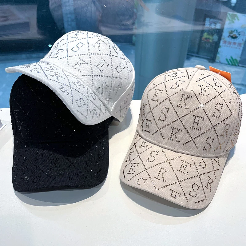 Damen Verstellbare Baseball Cap mit Strass-Verzierung Skanto