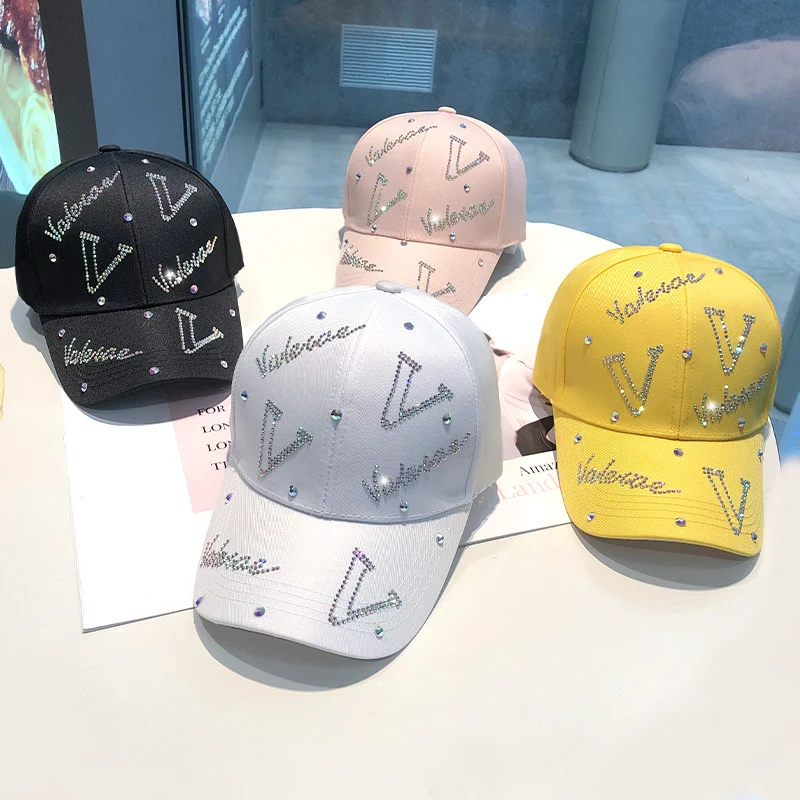Damen Verstellbare Baseball Cap mit Strass-Akzent Skanto