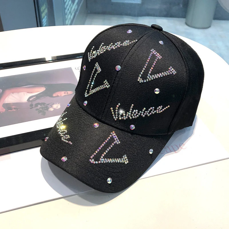 Damen Verstellbare Baseball Cap mit Strass-Akzent Skanto