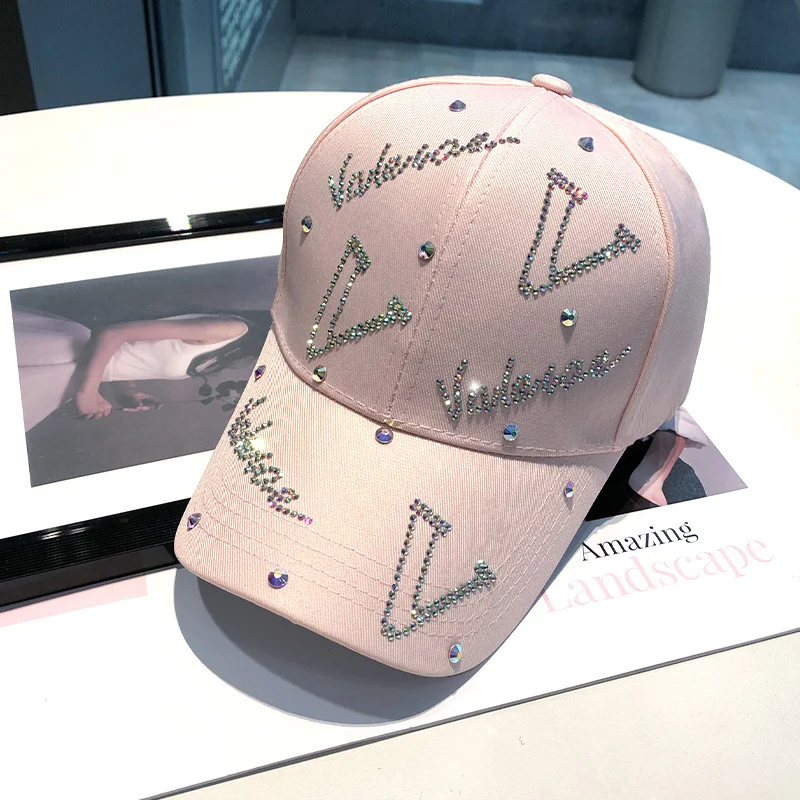 Damen Verstellbare Baseball Cap mit Strass-Akzent Skanto