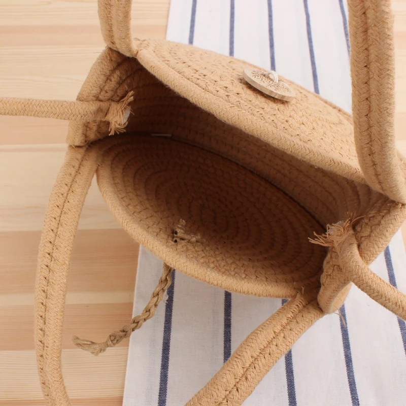Runde Makramee-Tasche Skanto