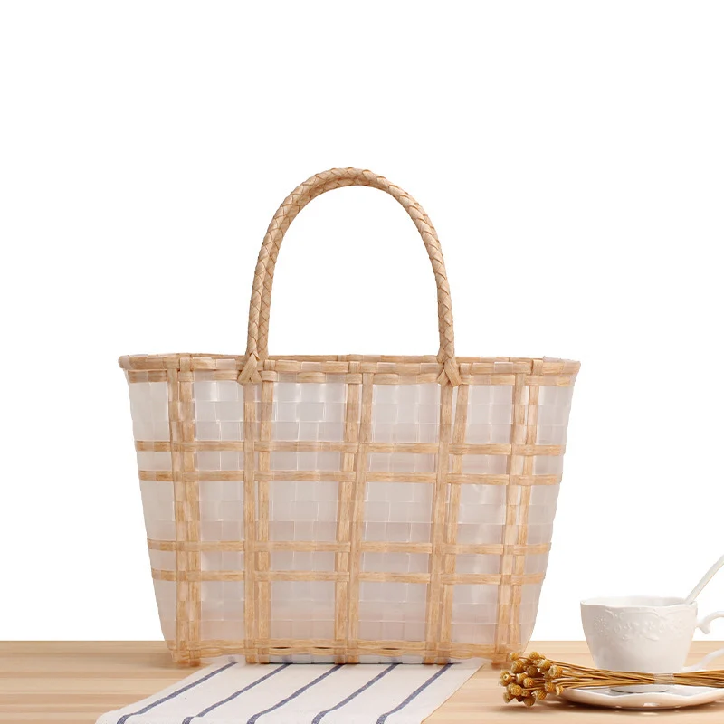 Geräumige Strandtasche mit transparentem Design Skanto