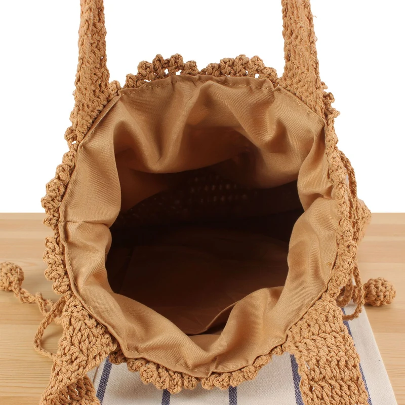 Große gehäkelte Tasche mit verstellbarem Griff Skanto