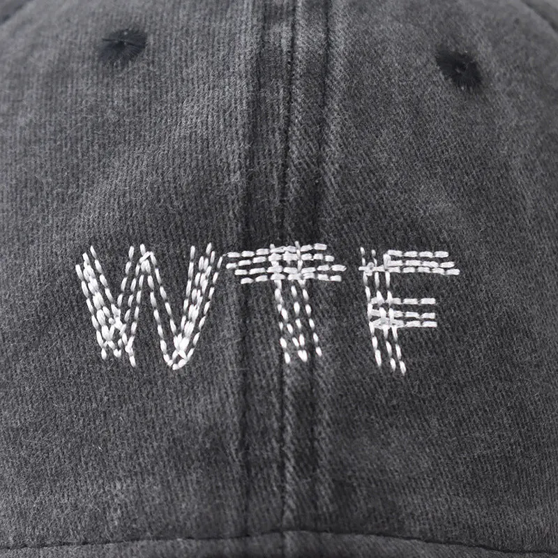 Lässige Distressed-Denim-Baseballkappe für Damen Skanto