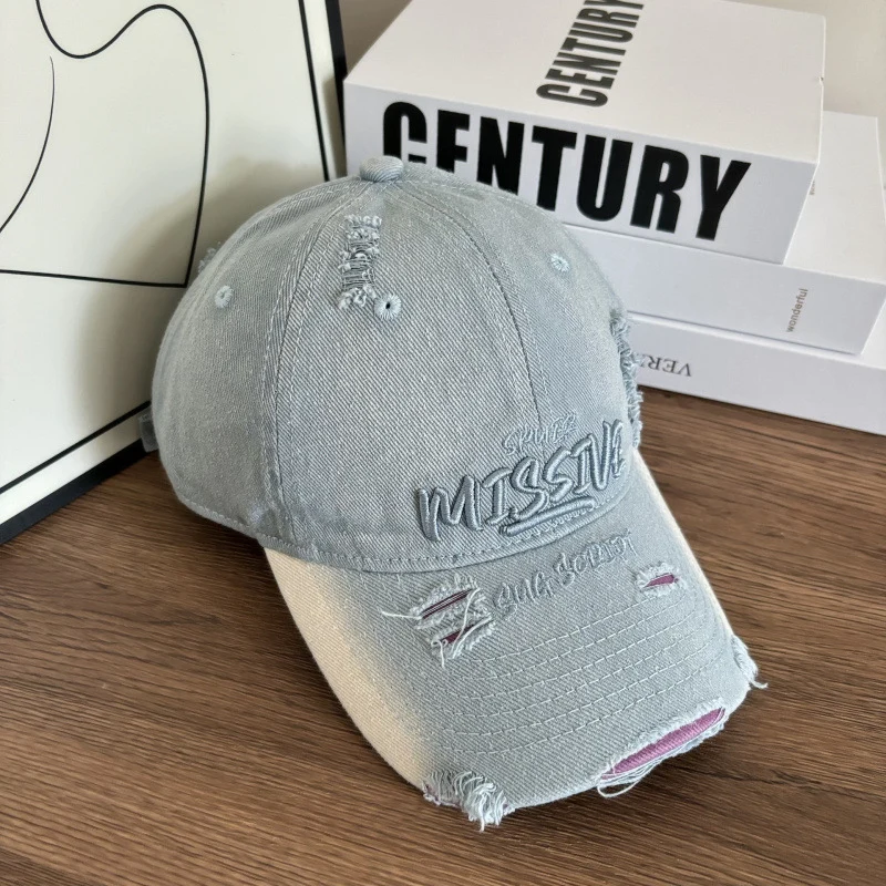 Damen Baseball Cap aus Denim im Used-Look, verstellbar Skanto