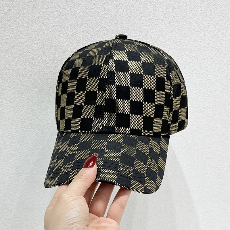 Damen Karierte Mesh Baseball Cap Skanto