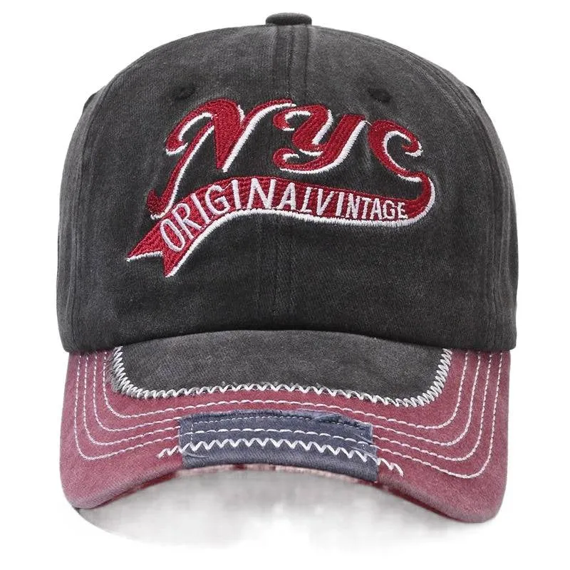 Herren Bestickte Vintage-Kappe Skanto