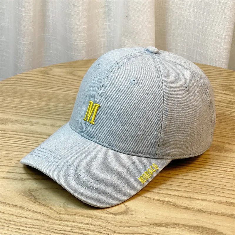 Herren Bestickte Jeans-Baseballkappe Skanto