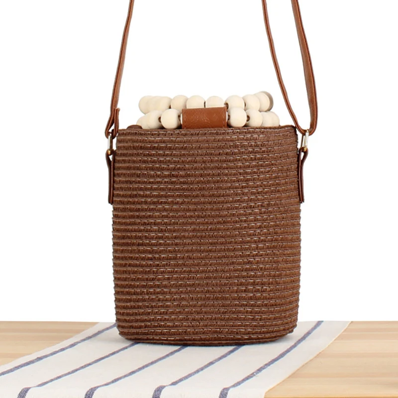 Handtasche aus gewebtem Naturmaterial Skanto