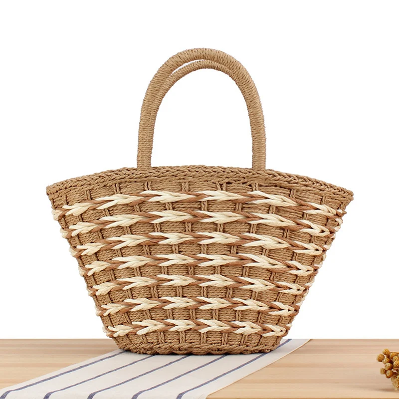 Geflochtene Tote- und Strandtasche Skanto